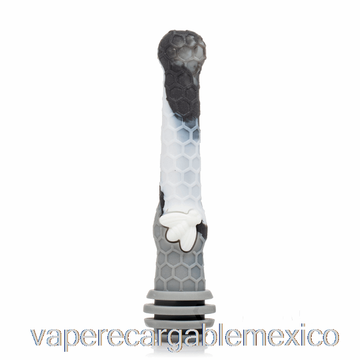 Vape Recargable Estratus Miel Cazo Silicona Dab Paja Mármol Gris (negro / Gris / Blanco)